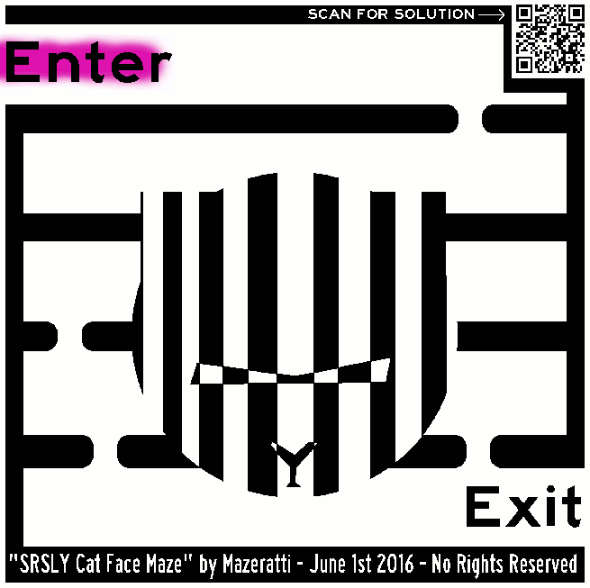 GIF solved of SRSLY cat maze SRSLY cat maze solved GIF